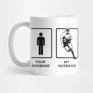 Rugby Husband Player Mug